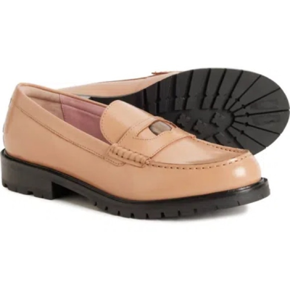 FREE PEOPLE Collection Liv Lug Loafers Cantaloupe size 38.5 NWOB - Picture 4 of 12